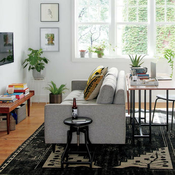 Tate Walnut Banco de listones.