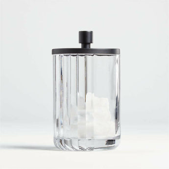 Acanalado Cristal Bote grande.