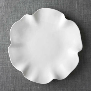 Plato blanco Ruffle 16".