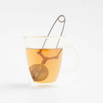 Infusor de bolas de té de acero inoxidable.