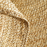 Alfombra redonda Sentina Light Natural de 6 pies.