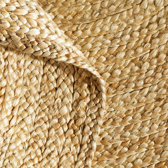 Alfombra redonda Sentina Light Natural de 6 pies.