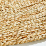 Alfombra redonda Sentina Light Natural de 6 pies.