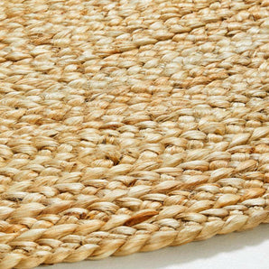 Alfombra redonda Sentina Light Natural de 6 pies.