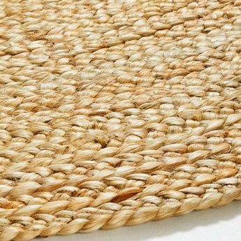 Alfombra redonda Sentina Light Natural de 6 pies.