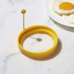 Anillo de silicona amarillo para tortitas y huevos