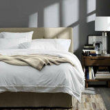 Colcha de algodón orgánico lavado.