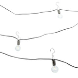 Luces de hilo LED globo para sombrilla de patio.