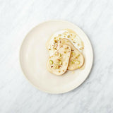 Crema de plato de ensalada visto.