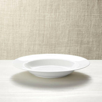 Tazón bajo blanco perla.