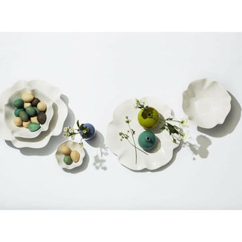 Plato blanco Ruffle 16".