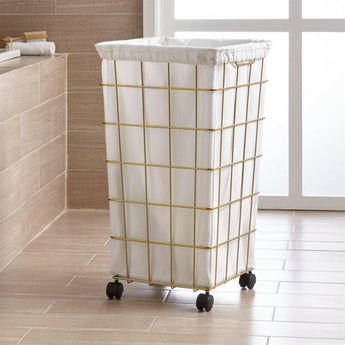 Revestimiento blanco de la cesta.