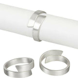 Servilletero de plata Wrap.