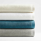 Sábana de baño de algodón orgánico antimicrobiano Ash.