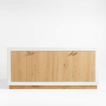 Credenza de roble ibicenco y yeso de 78".