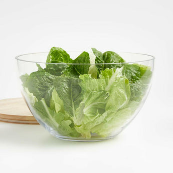 Tomos Cristal Cuenco con tapa de madera.