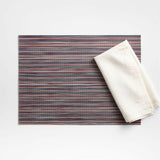 Mantel individual de vinilo multirayas Chilewich Chime.