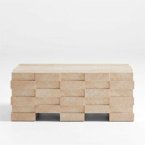 Mesa baja rectangular de madera Flitch
