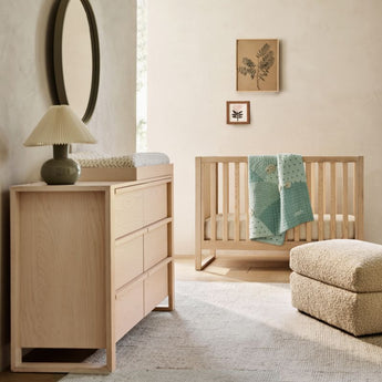 Kids bedroom furniture set by Crate & Barrel, featuring stylish and durable designs perfect for children's rooms.