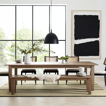 Elegant Crate & Barrel dining room set showcasing modern design and timeless sophistication for your home.