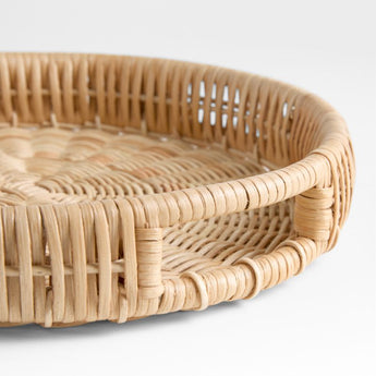 Elegant Rattan furniture collection from Crate & Barrel showcasing handcrafted design and durable materials