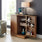 Elegant bar cart and bar cabinet set from Crate & Barrel, perfect for stylish home entertaining