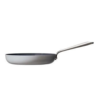 Crate & Barrel EvenCook Ceramic ™ Grey Ceramic Nonstick Fry Pans, Set of 2.