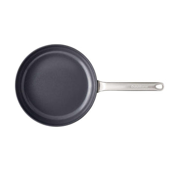 Crate & Barrel EvenCook Ceramic ™ Grey Ceramic Nonstick Fry Pans, Set of 2.