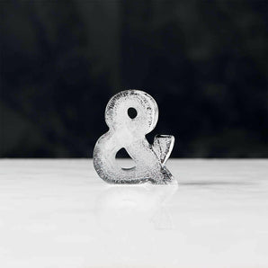 Ampersand Ice Molds, Set of 2.