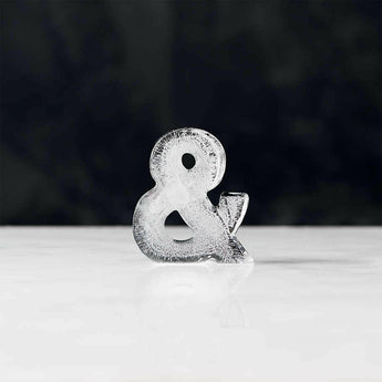 Ampersand Ice Molds, Set of 2.