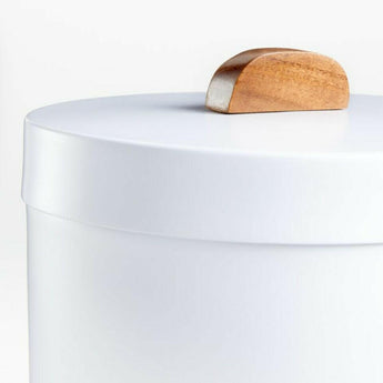 Shaillee Large Matte White Canister.