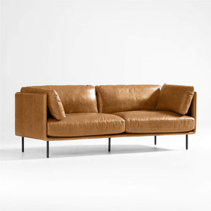 Wells Leather Apartment Sofa