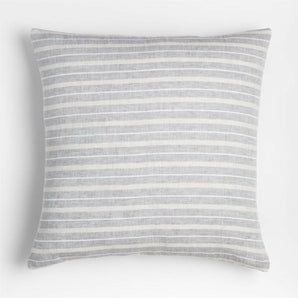 Gil 23" Stripe Pillow with Feather-Down Insert by Leanne Ford