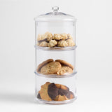 3-Tier Glass Cookie Jar.