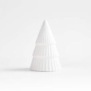 LED Porcelain Christmas Tree Decorative Object