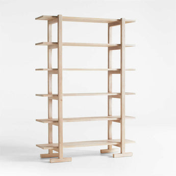 Haldeman Pine Wood Open Bookcase by Leanne Ford.