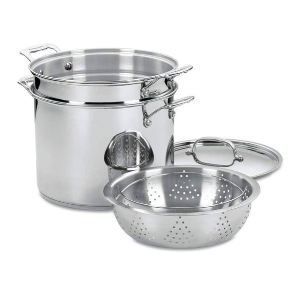 Juego de 4 piezas para pasta/vaporera de acero inoxidable Cuisinart de 12 cuartos