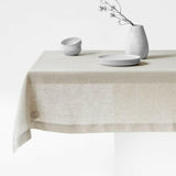 Marin 60"x120" Warm Natural Linen Tablecloth.