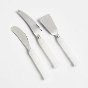 Rosa Alabaster Cheese Knives, Set of 3 by Athena Calderone