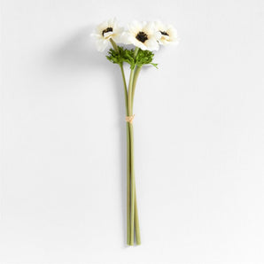 Faux Anemone Stem Set of 3 by Abigail Ahern