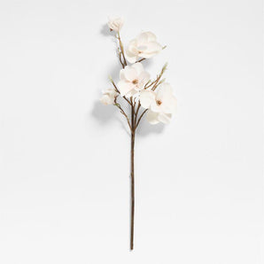 Tallo de magnolia artificial en flor de 41" por Abigail Ahern