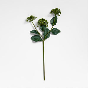 Tallo de flor de viburno verde artificial de 24" por Abigail Ahern