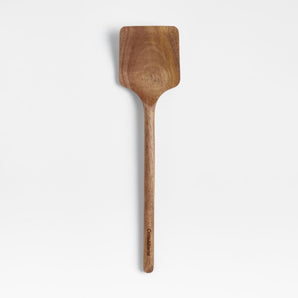Crate & Barrel Acacia Solid Turner Spatula