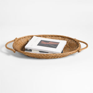 Alford Woven Rattan Decorative Tray