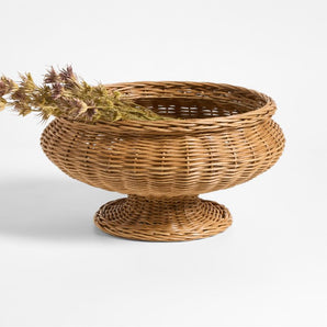 Alford  Woven Rattan Centerpiece Bowl