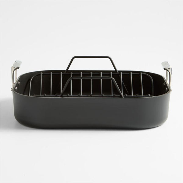 Bandeja para asar antiadherente All-Clad® HA1 Expert de 17,5" con rejilla