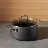 All-Clad ® HA1 Hard-Anodized Non-Stick 4-Qt. Soup Pot with Lid.