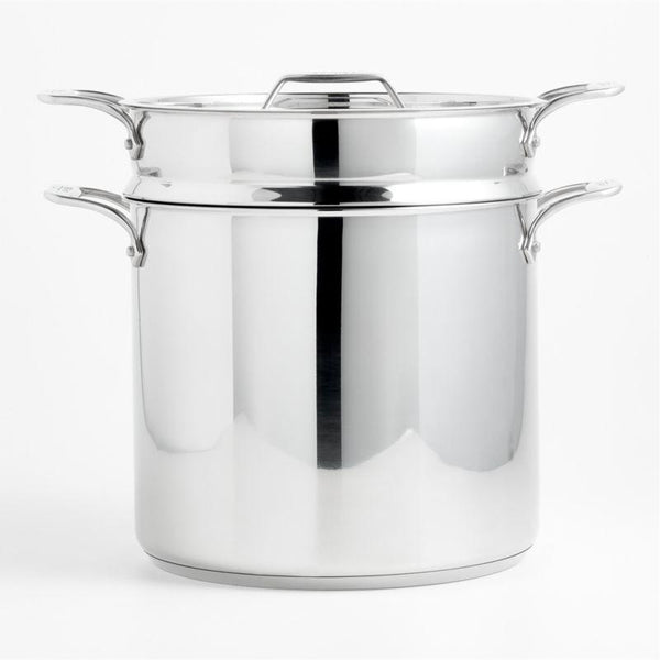Olla multiusos All-Clad Simply Strain de acero inoxidable de 16 cuartos con inserto