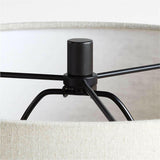 Amaryllis Small Black Ceramic Table Lamp.