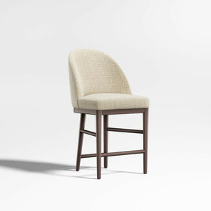 Ana Ivory Counter Stool with Performance Fabric.